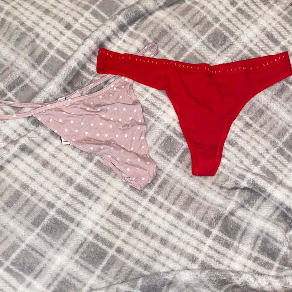 NWT Victoria secret thongs Lg & Xlg
